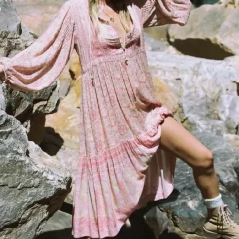 💗Spell and the Gypsy Collective Poinciana Boho Cotton Candy Medium NWOT